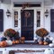 Citrus; Halloween Pumpkin Wreath, Lighted Halloween Wreath, Halloween Front Door Decorations, Halloween Party Decor, Pumpkin Ball Wreath | 12 Inch Pre-Lit Pumpkin Wreath with 60 Shatterproof Treat-or-Treat Ball Ornaments, LED Timer Wreath for Door, Wall, Tab; Category:Halloween Decorations; Image:6